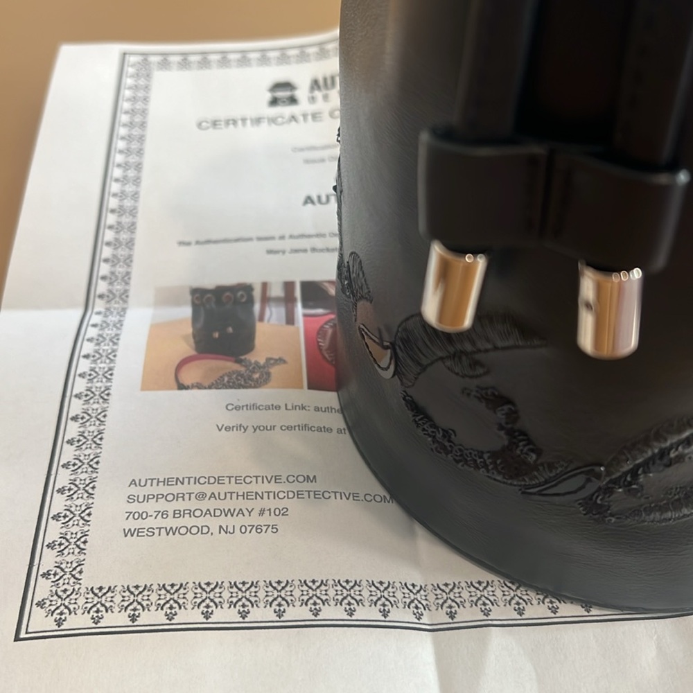 CHRISTIAN LOUBOUTIN
Marie Jane Black Leather Mini Bucket Bag - Picture 8 of 8